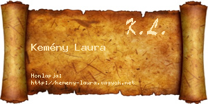 Kemény Laura névjegykártya